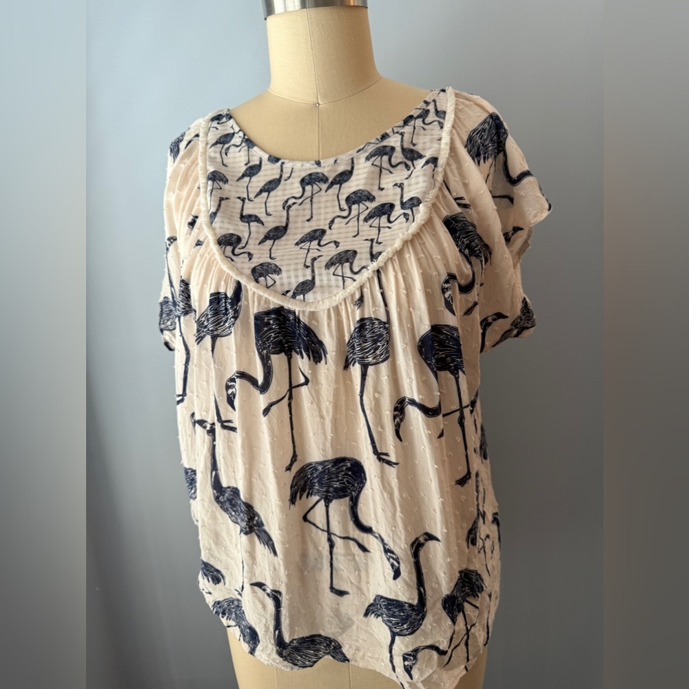 Corey Lynn Calter Flamingo Blouse
